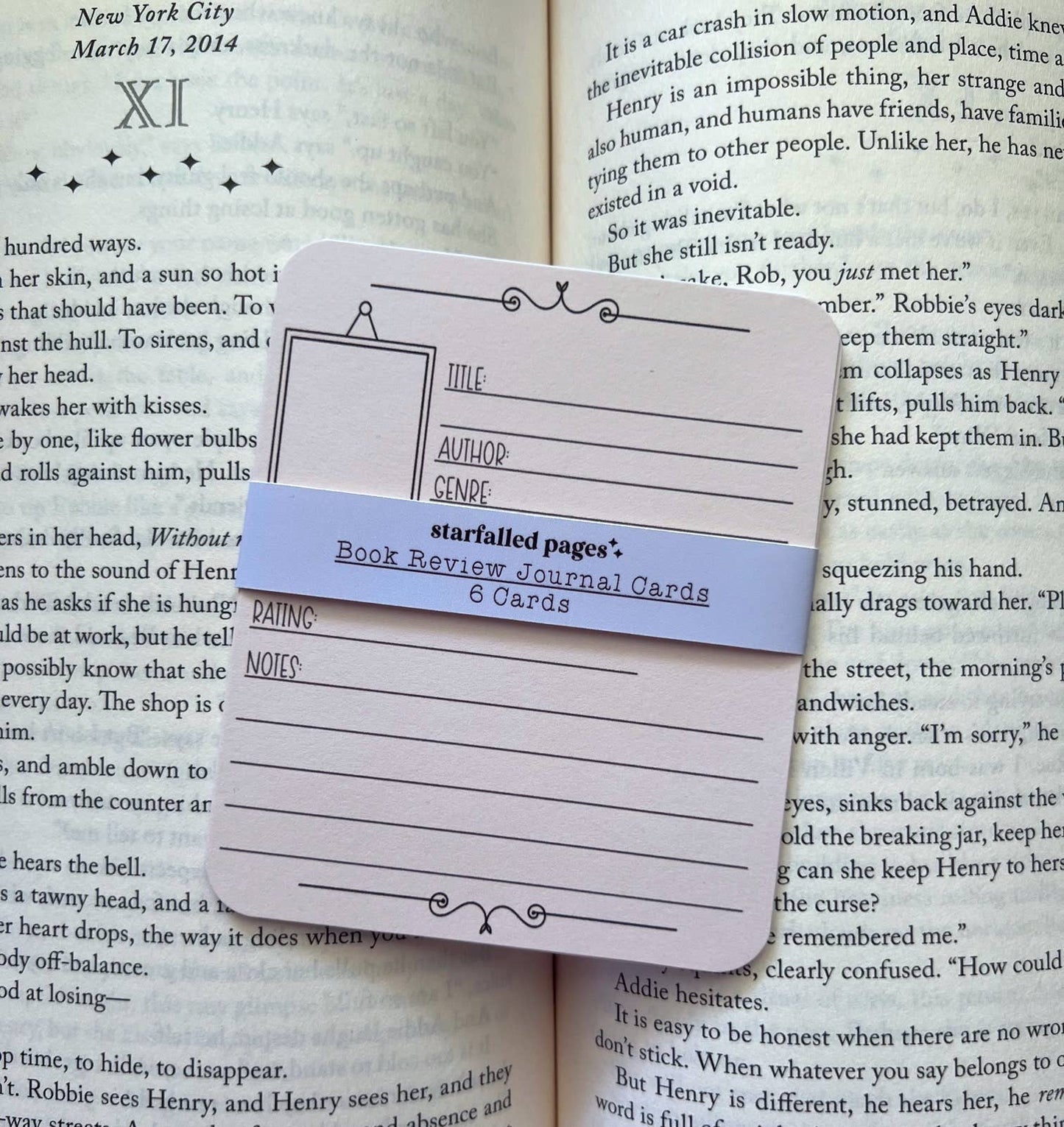 Book Review Journaling Cards
