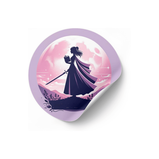 Books warrior sticker