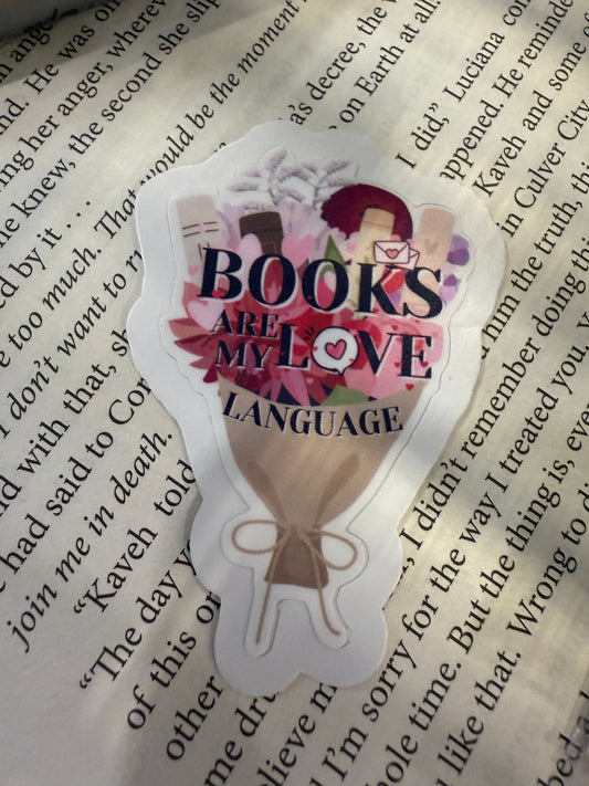 Books are my love language bouquet