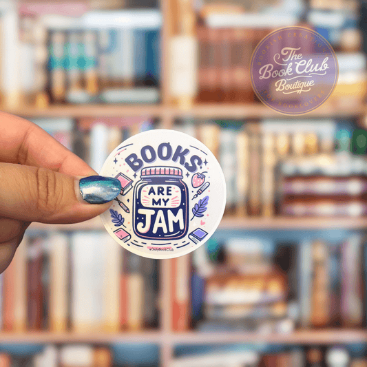 Books are my jam sticker